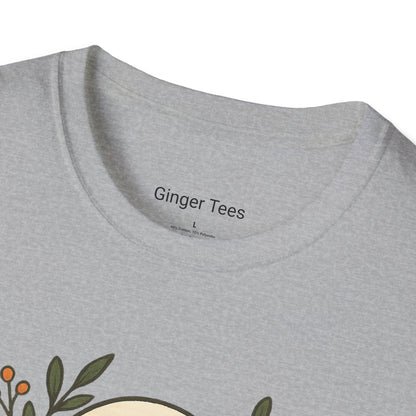 Ghost Floral Softstyle T-Shirt - Cute Halloween Design