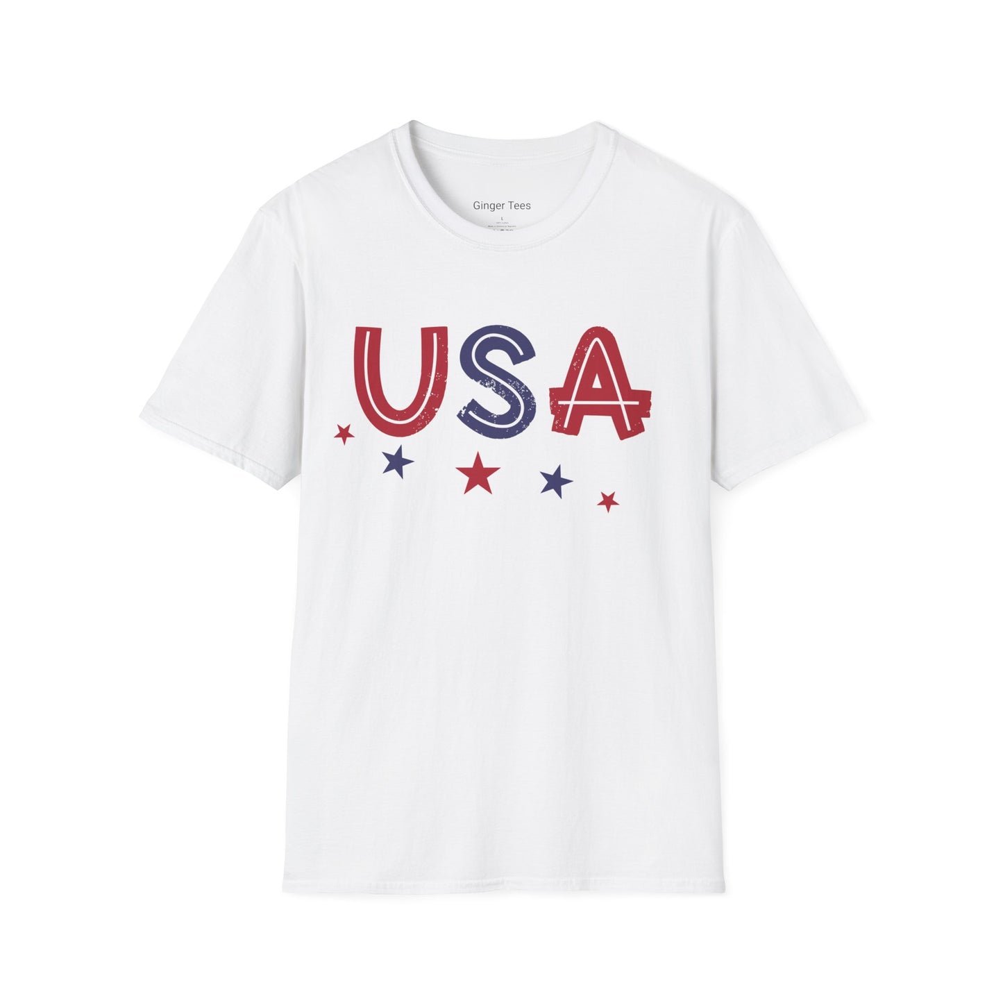 USA Stars Tee – Vintage Americana Vibes