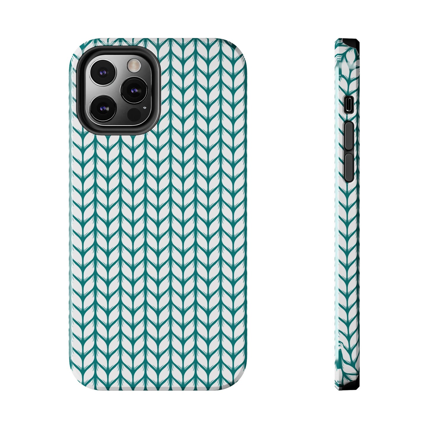 Teal Knit Phone Case