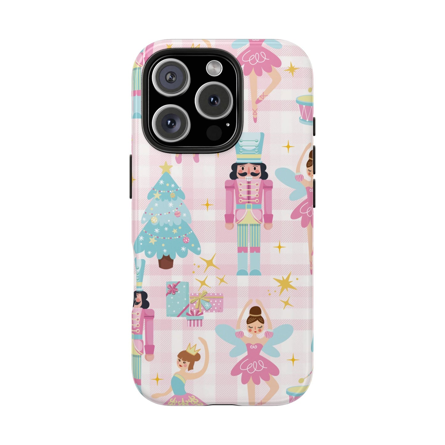 Nutcracker Ballet Pink Plaid Phone Case