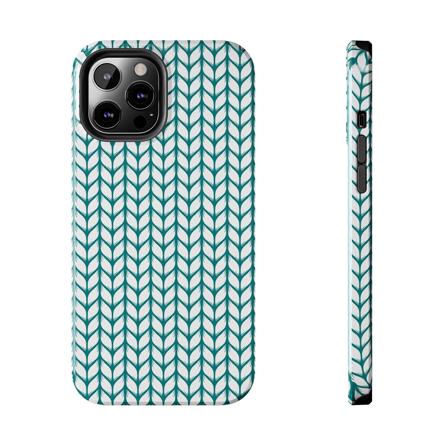 Teal Knit Phone Case