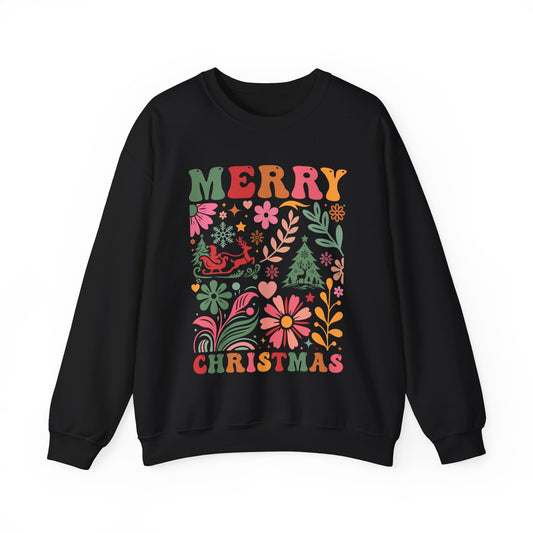 Boho Merry Christmas Sweatshirt