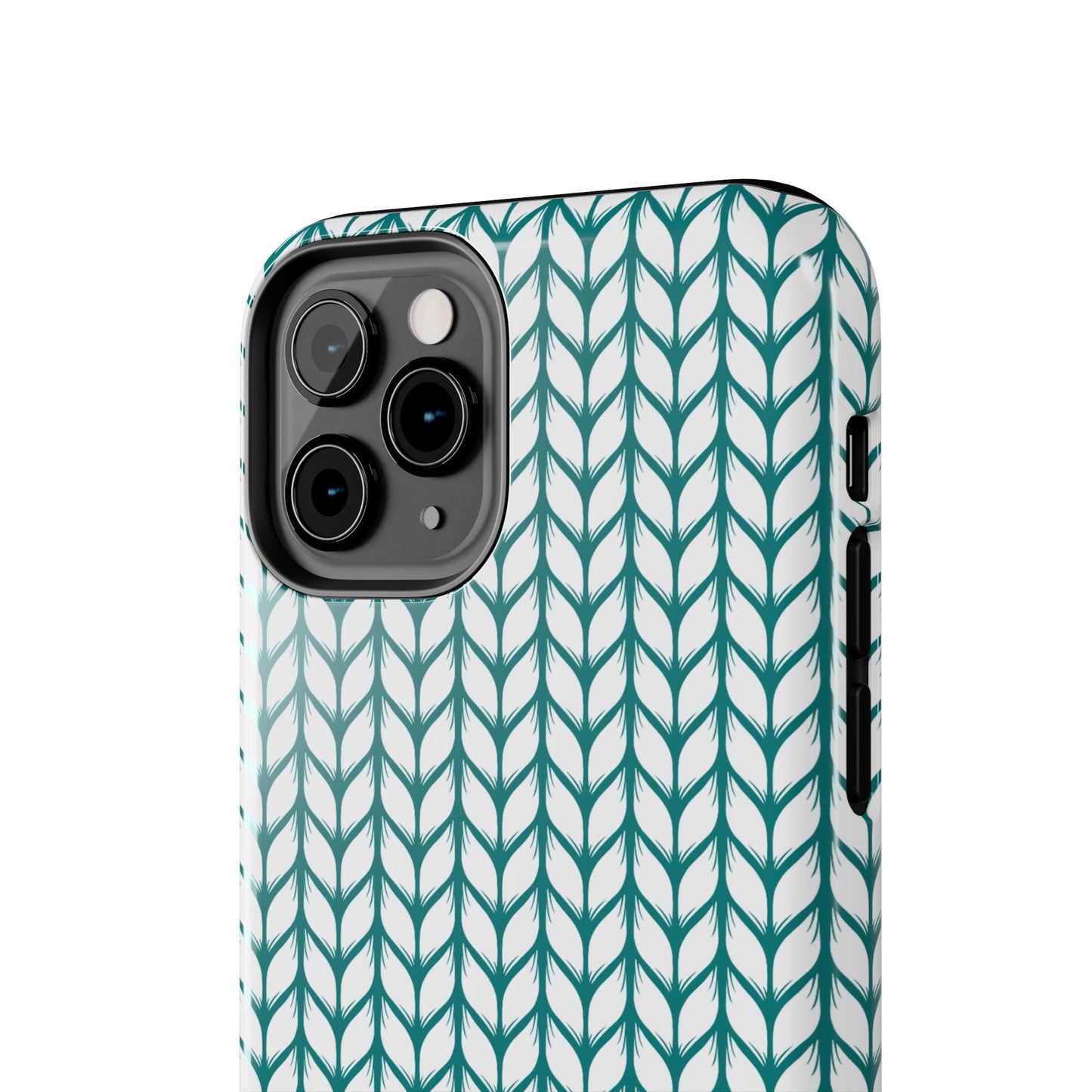 Teal Knit Phone Case