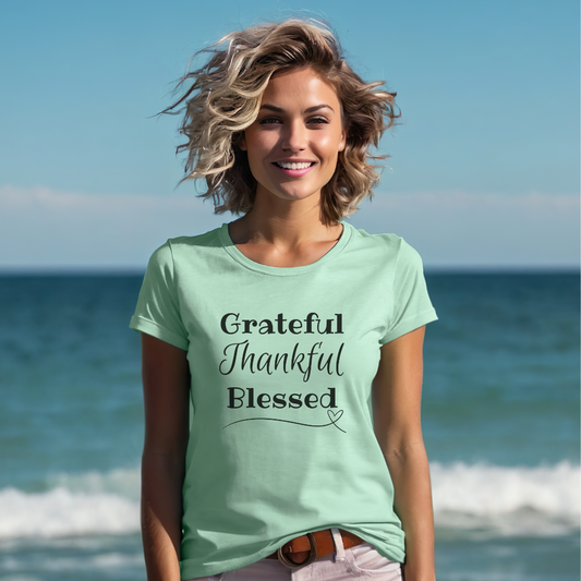 Grateful, Thankful, Blessed Tee