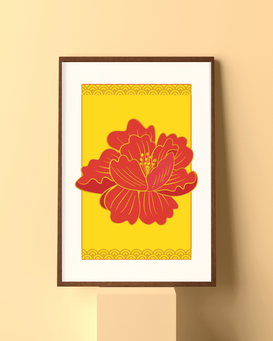 Lunar New Year Floral Printable Wall Art