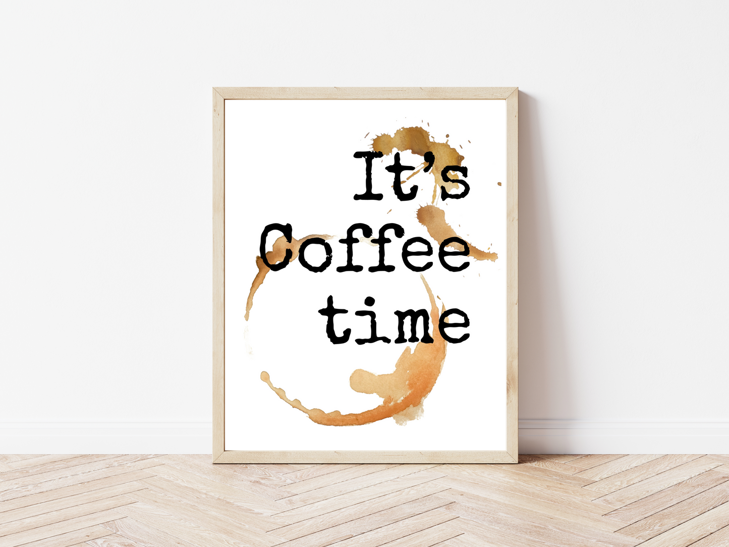 its coffee time printable wall art