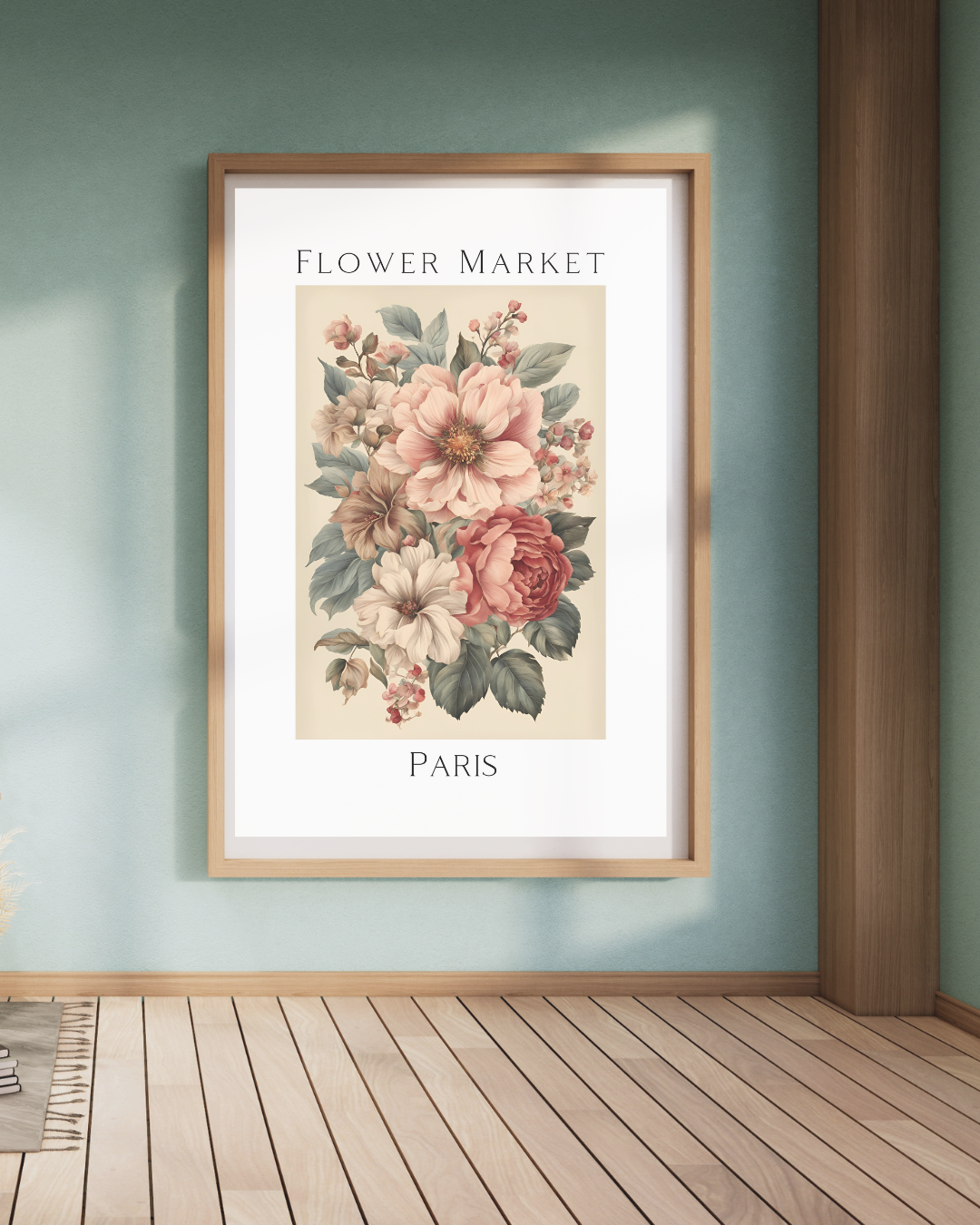 Flower Market Paris – Vintage Printable Wall Art